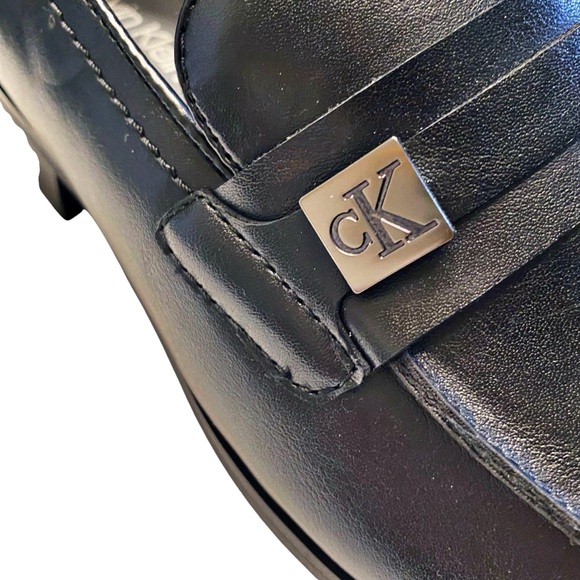 New Calvin Klein Mens Black Slip On Loafers Dress Shoes main image 11